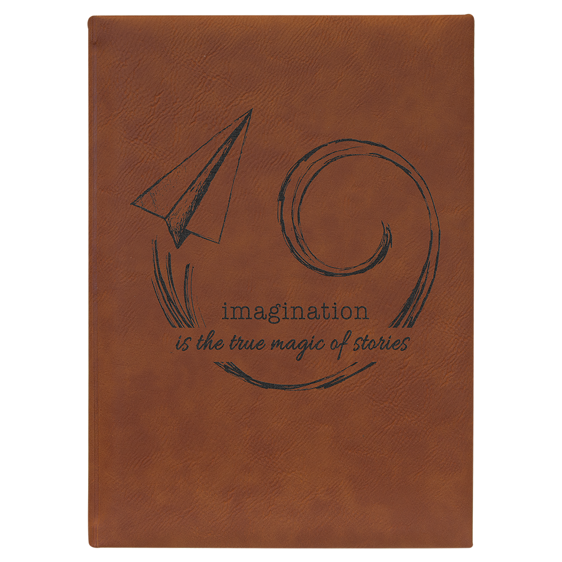 Laser Engraved Leatherette Unlined Journal (7"x 9.75") 11