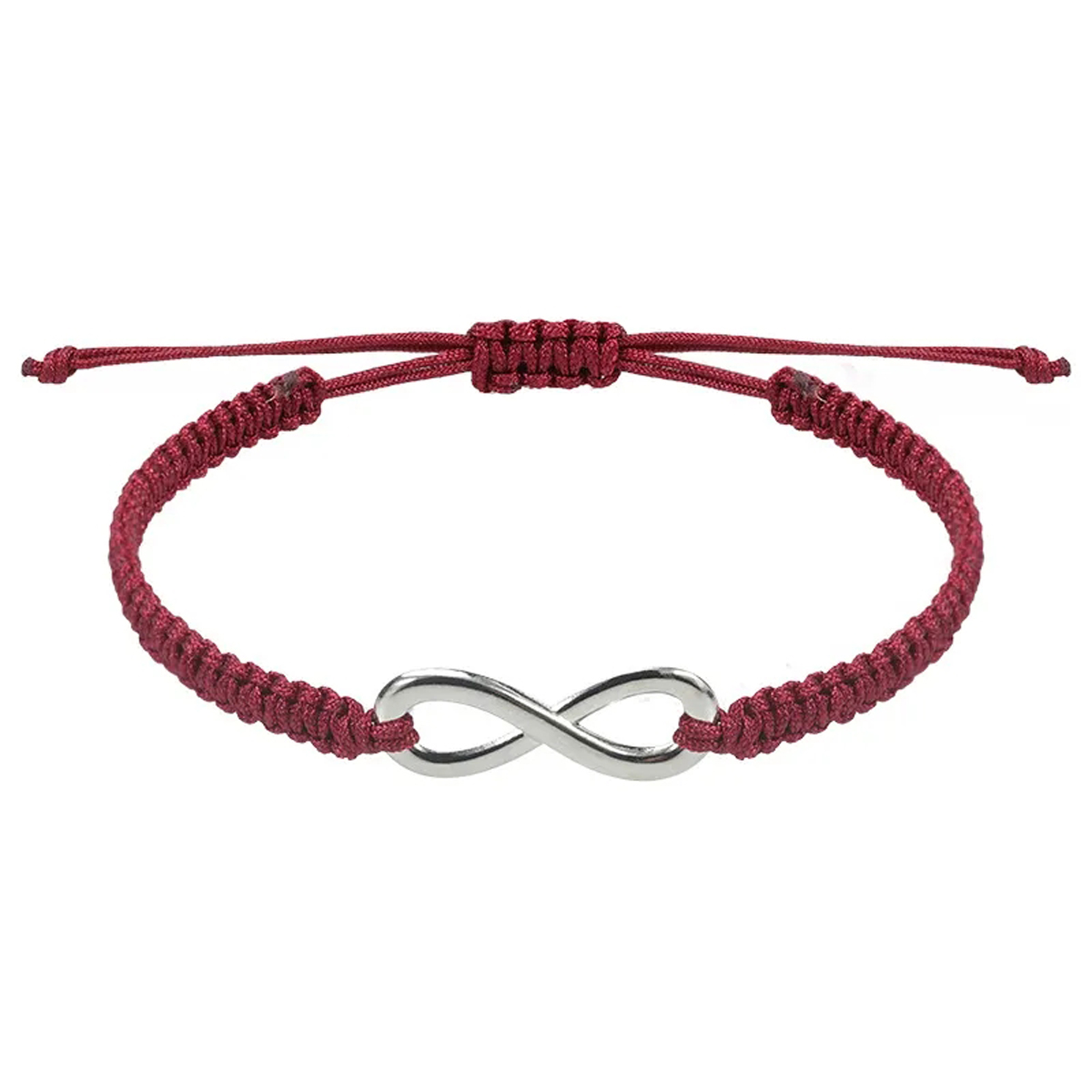 Woven Wristband with Stainless Steel Accent 2