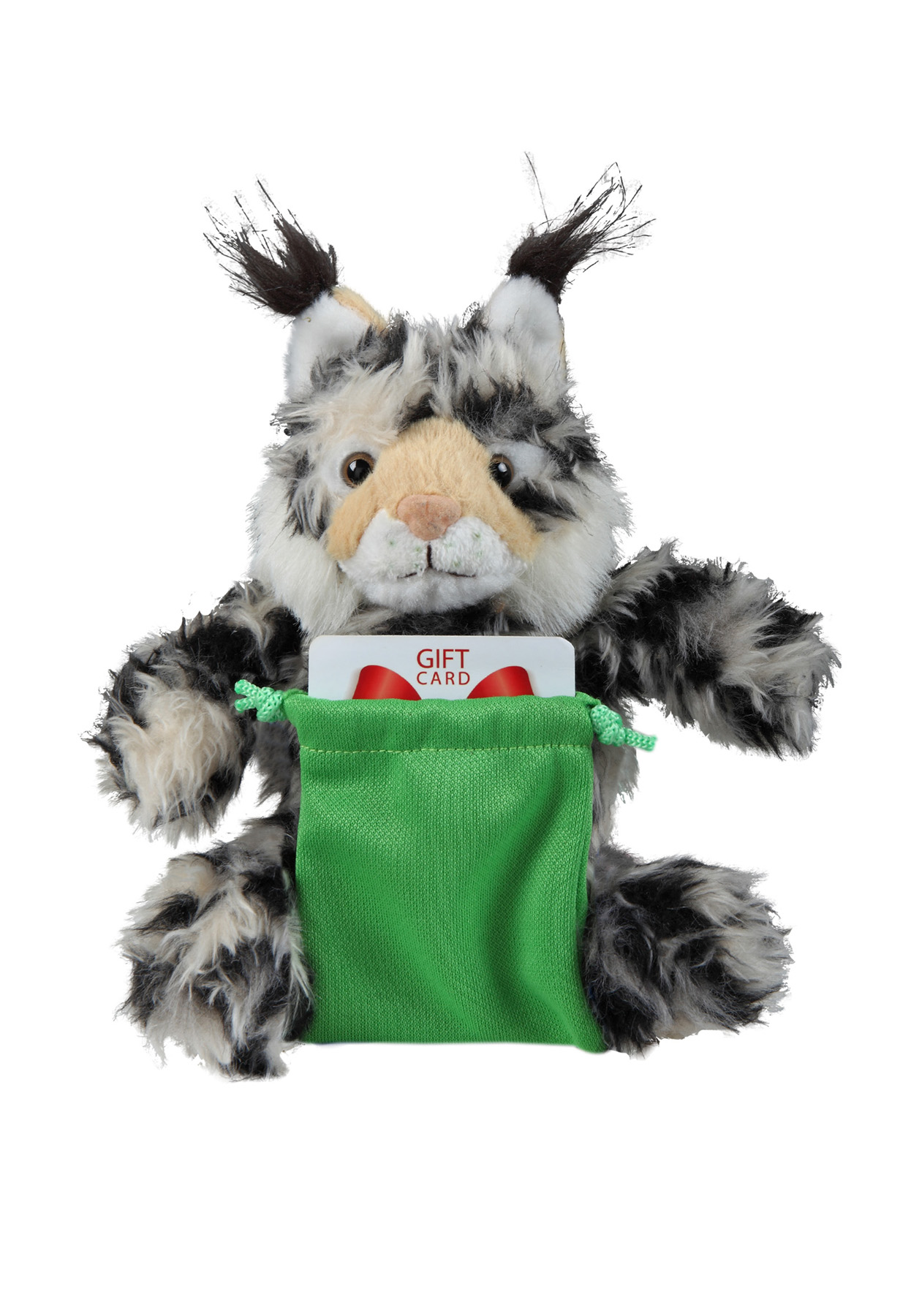 soft plush Lynx with gift card sack 2