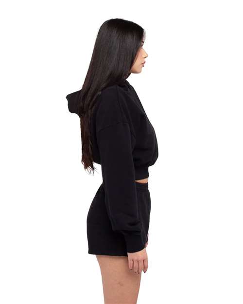 Women's Garment-Dyed Crop Hooded Sweatshirt - SHGWC 4