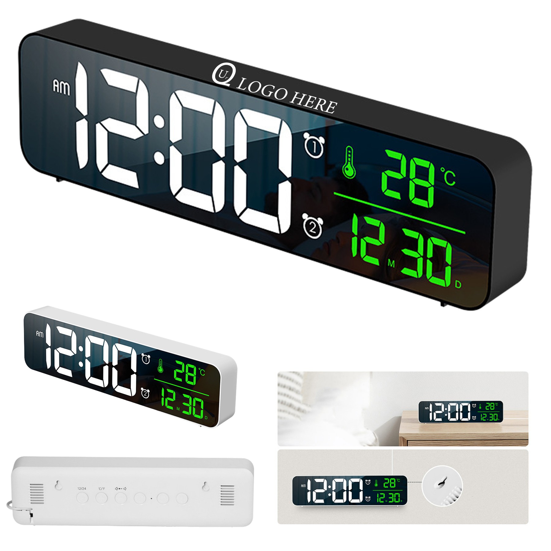 Usb Led Multifunction Alarm Clock