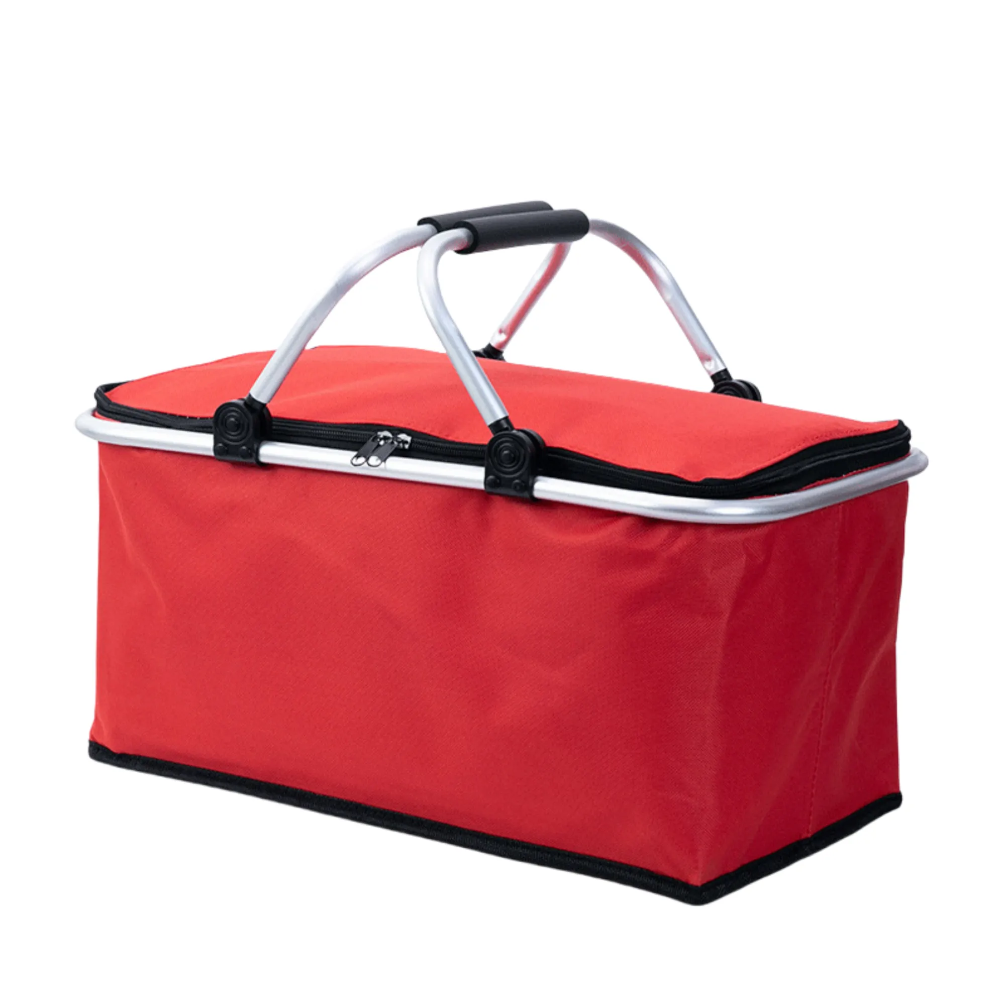 Sturdy Aluminum Frame Insulated Folding Picnic Basket 8