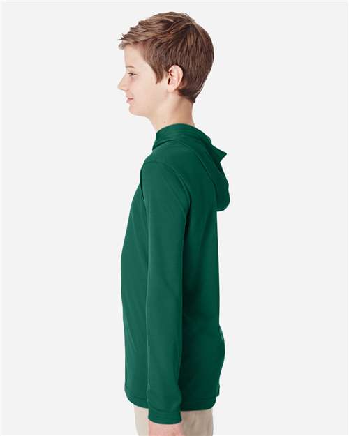 Youth Zone Performance Hooded Long Sleeve T-Shirt - TT41Y 27