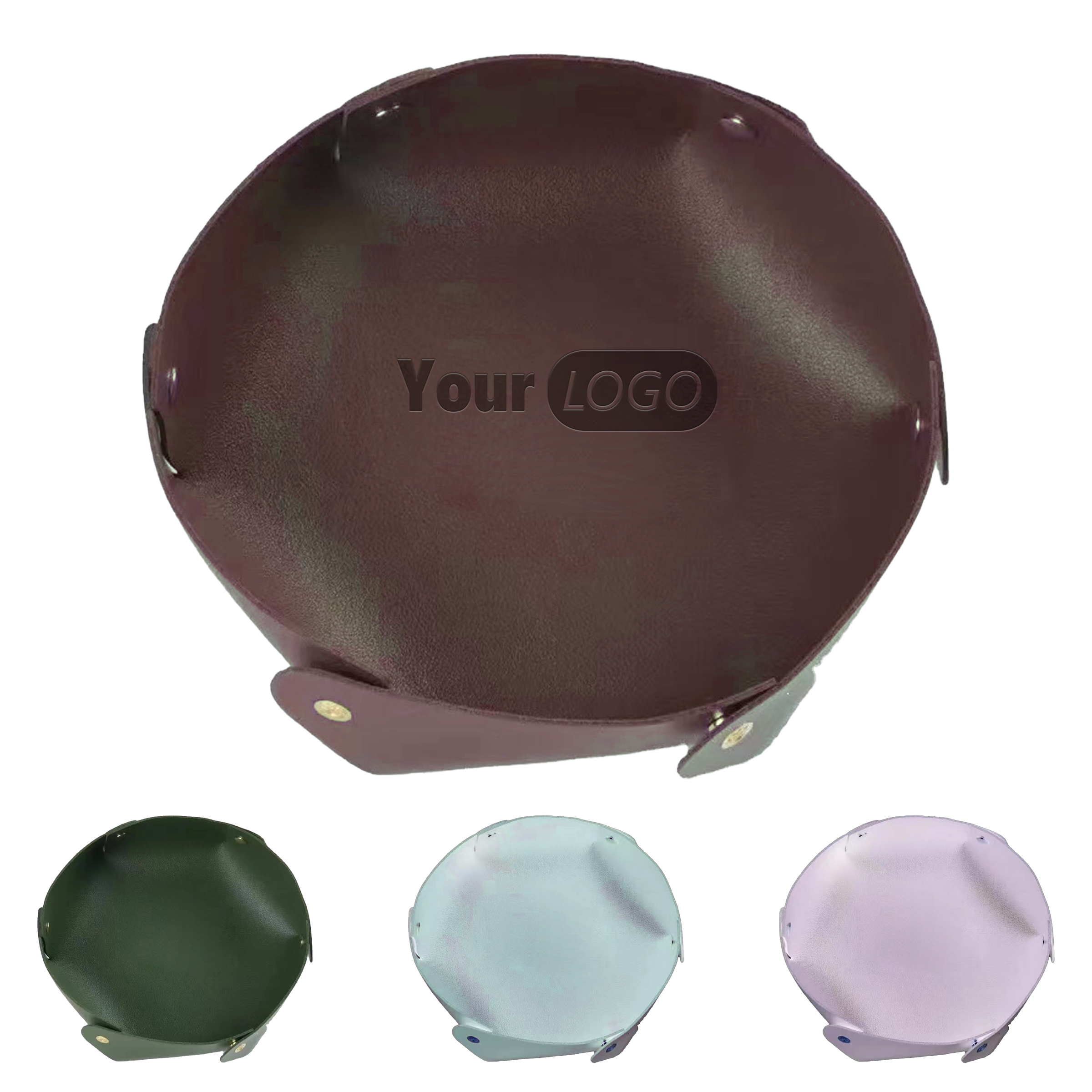 Pvc Durable Circular Foldable Storage Tray ?C Thick And Versatile 1