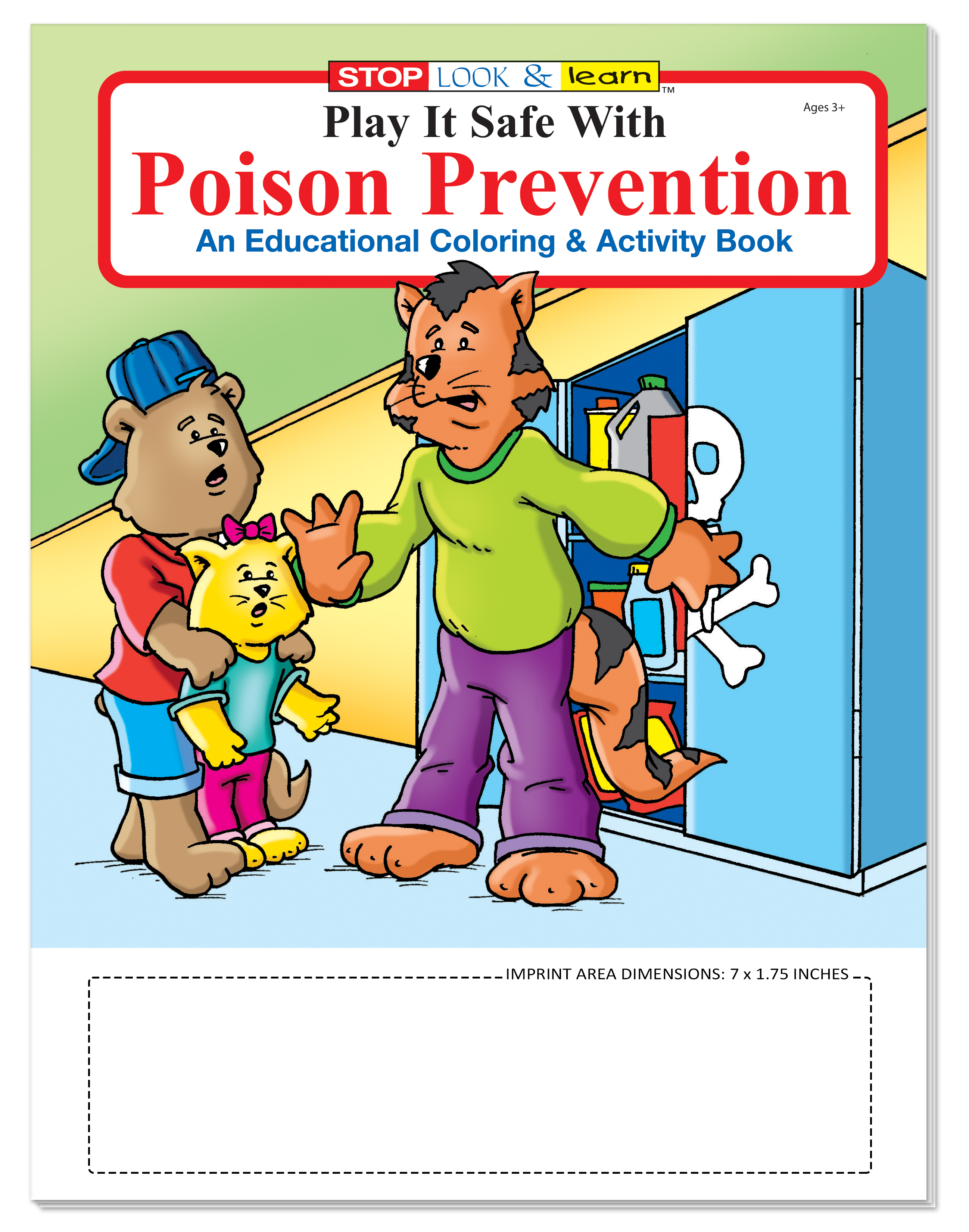 COLORING BOOK - Play It Safe With Poison Prevention Coloring & Activity Book 3