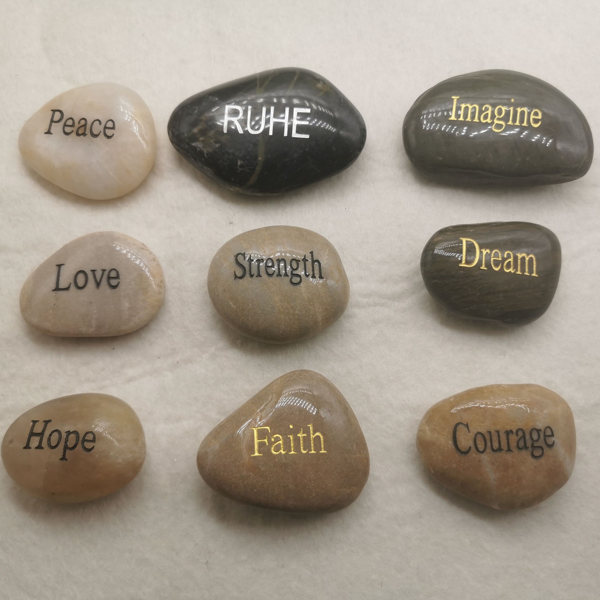 Custom River Rock Memorial Stones 2