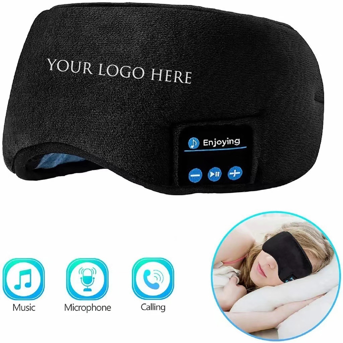 Sleep Headphones Bluetooth Eye Mask 1