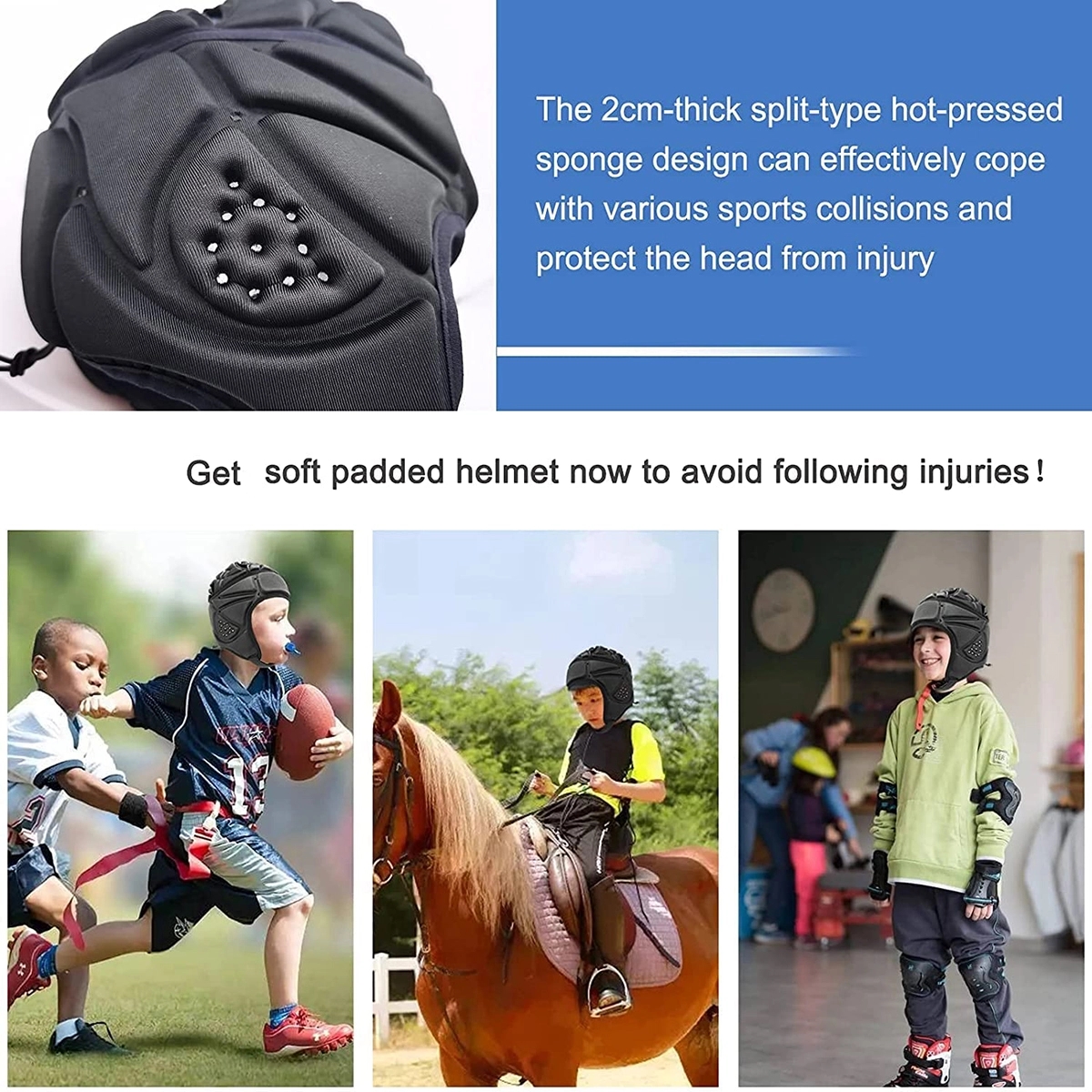 Protective Helmet For Soft Shell Football 6