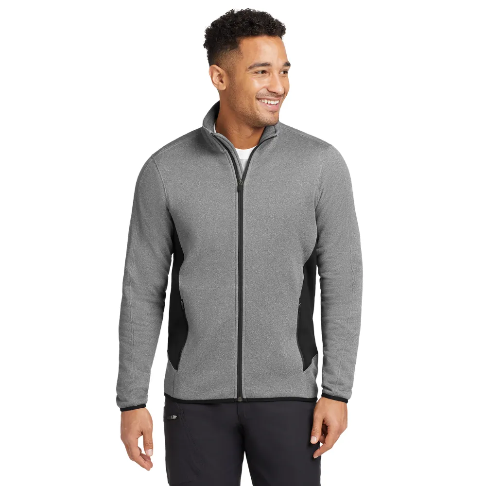 Eddie Bauer(R) Full-Zip Heather Stretch Fleece Jacket 1