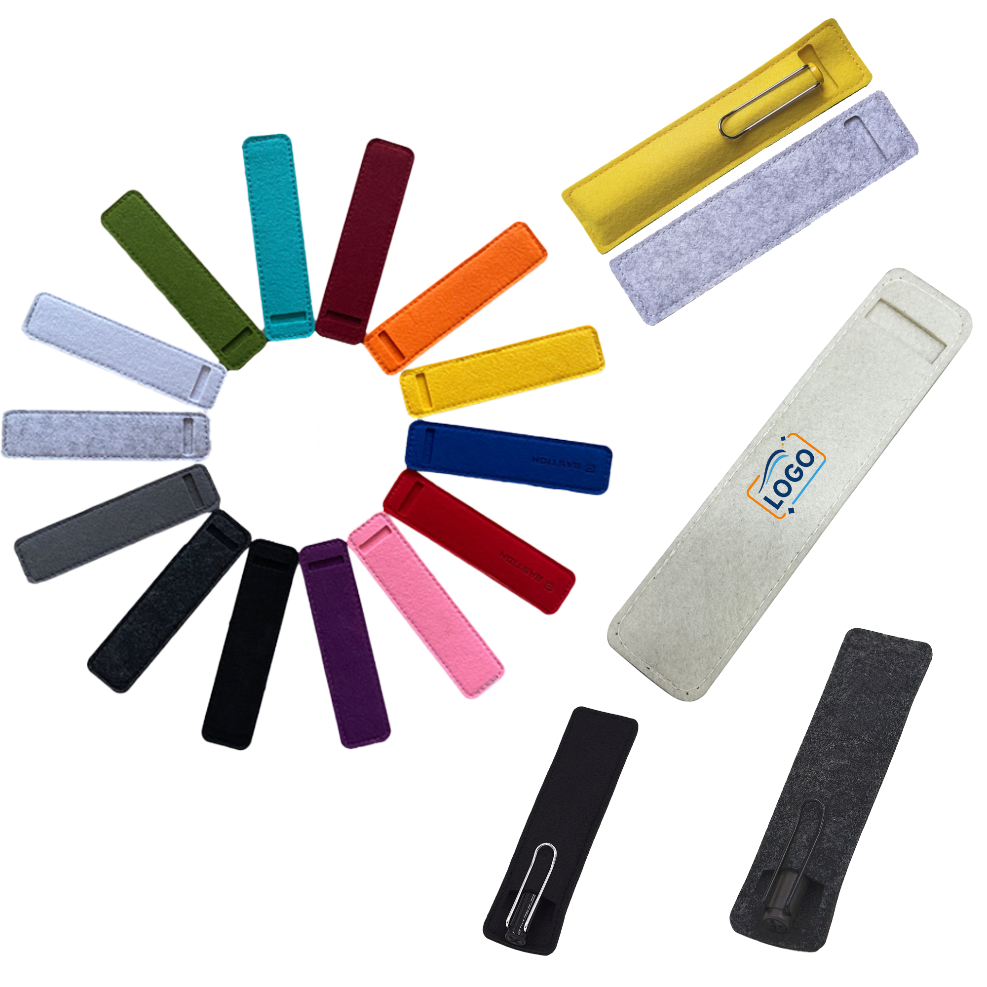 Durable Felt Pen Pouch ?C Available in Multiple Colors 4