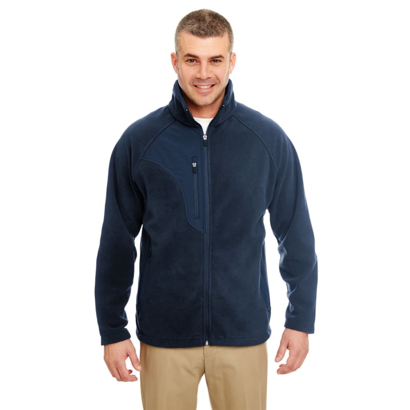 UltraClub Men's Microfleece Full-Zip Jacket 4