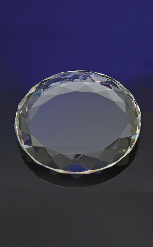 Faceted Circle Paperweight 2
