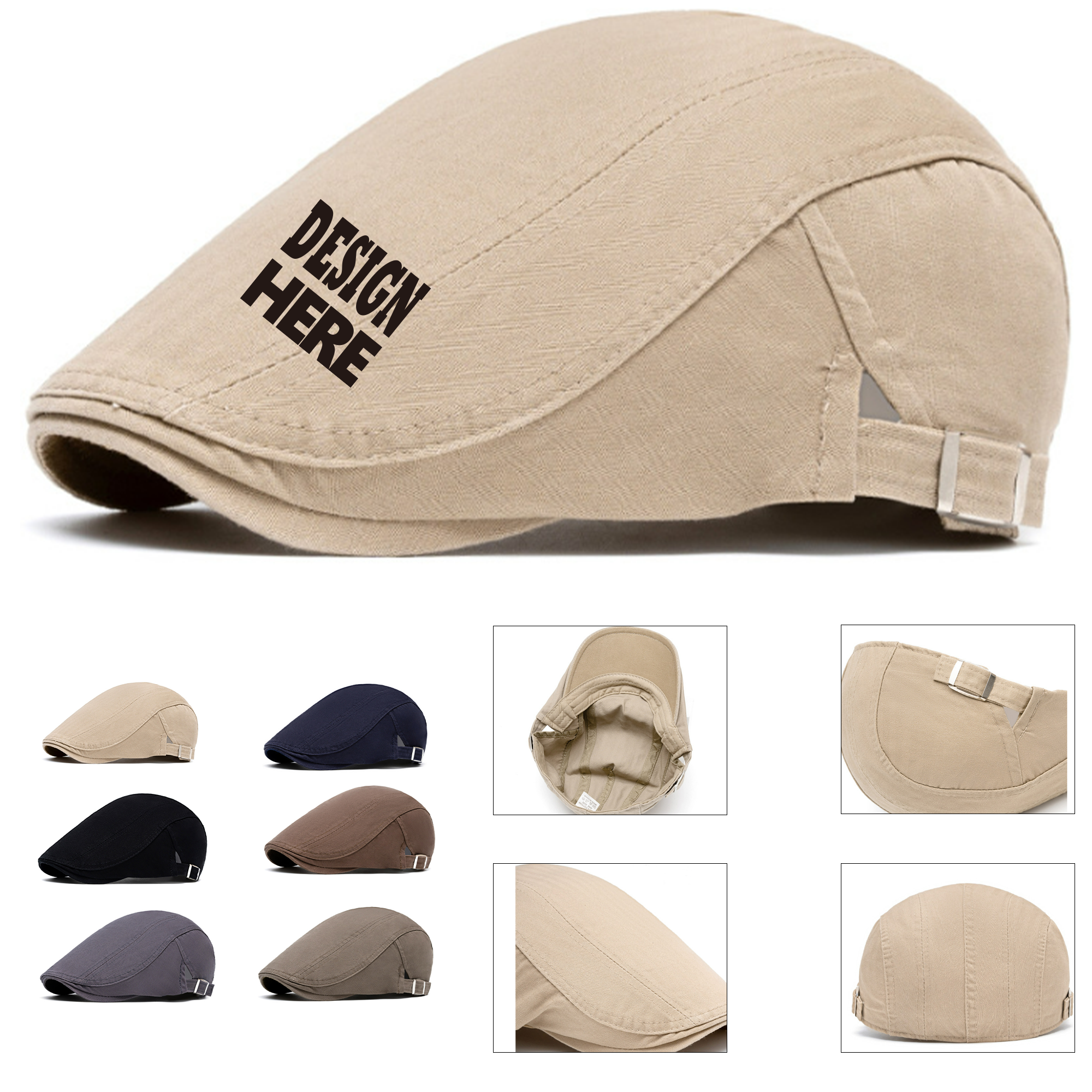 Flexible Cotton Flat Cap 2