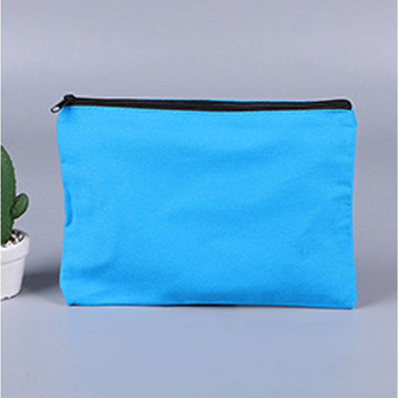 Canvas Pouch with Black Zipper-Assorted Colors, custom tote bag with logo imprint 5