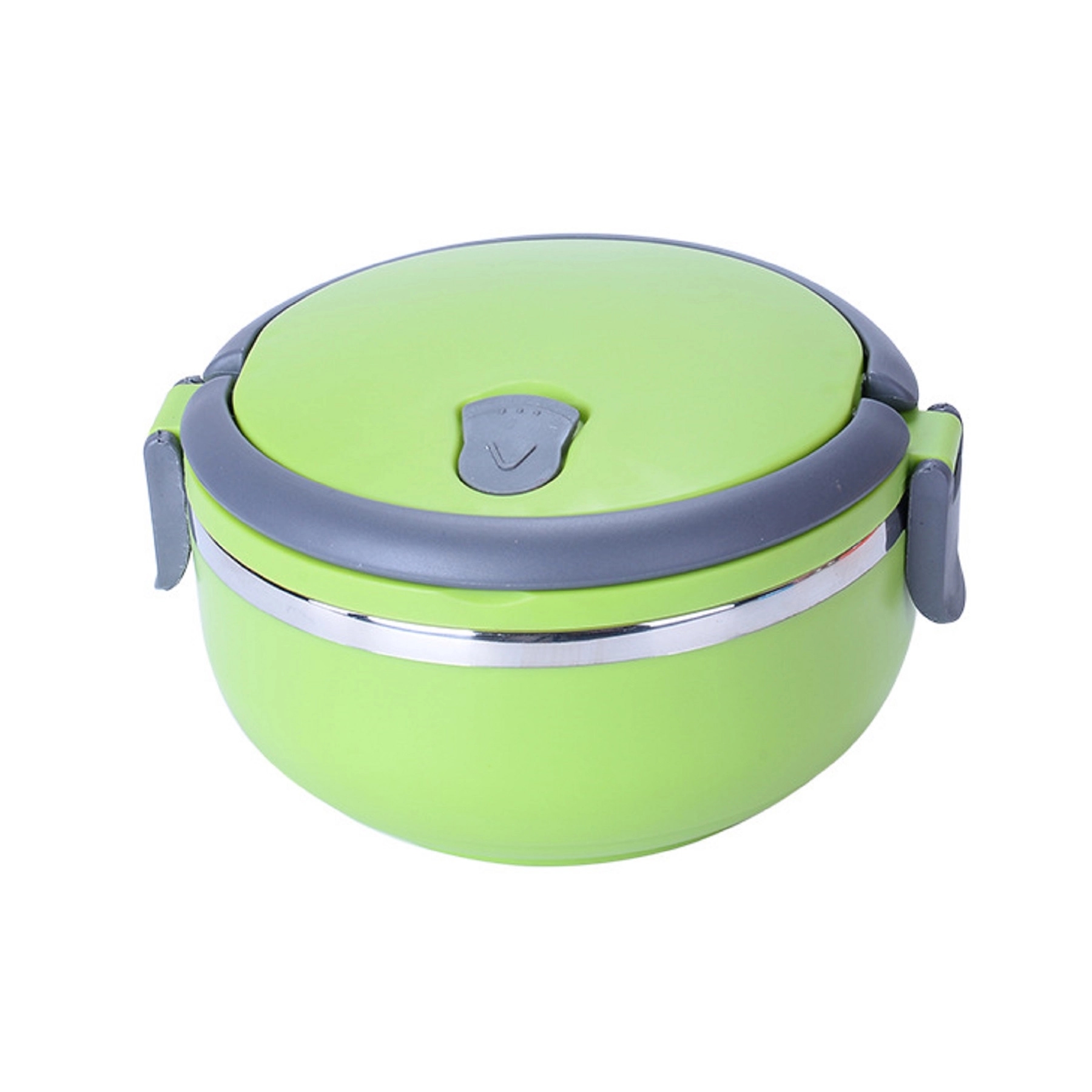 Round Shape Stainless Steel Lunch Box with Lock 10