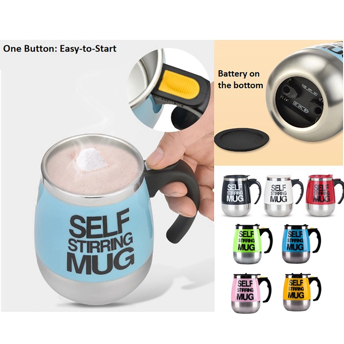 15Oz Coffee Mug Auto Self Mixing And Stirring 2