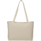 Zippered 12oz Cotton Canvas Shopper Tote 8