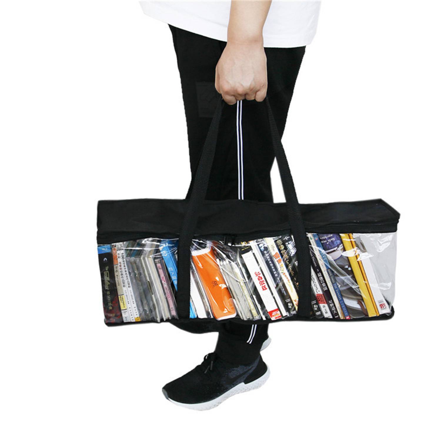 PVC Transparent Large Capacity Book Carrying Tote Bag 4