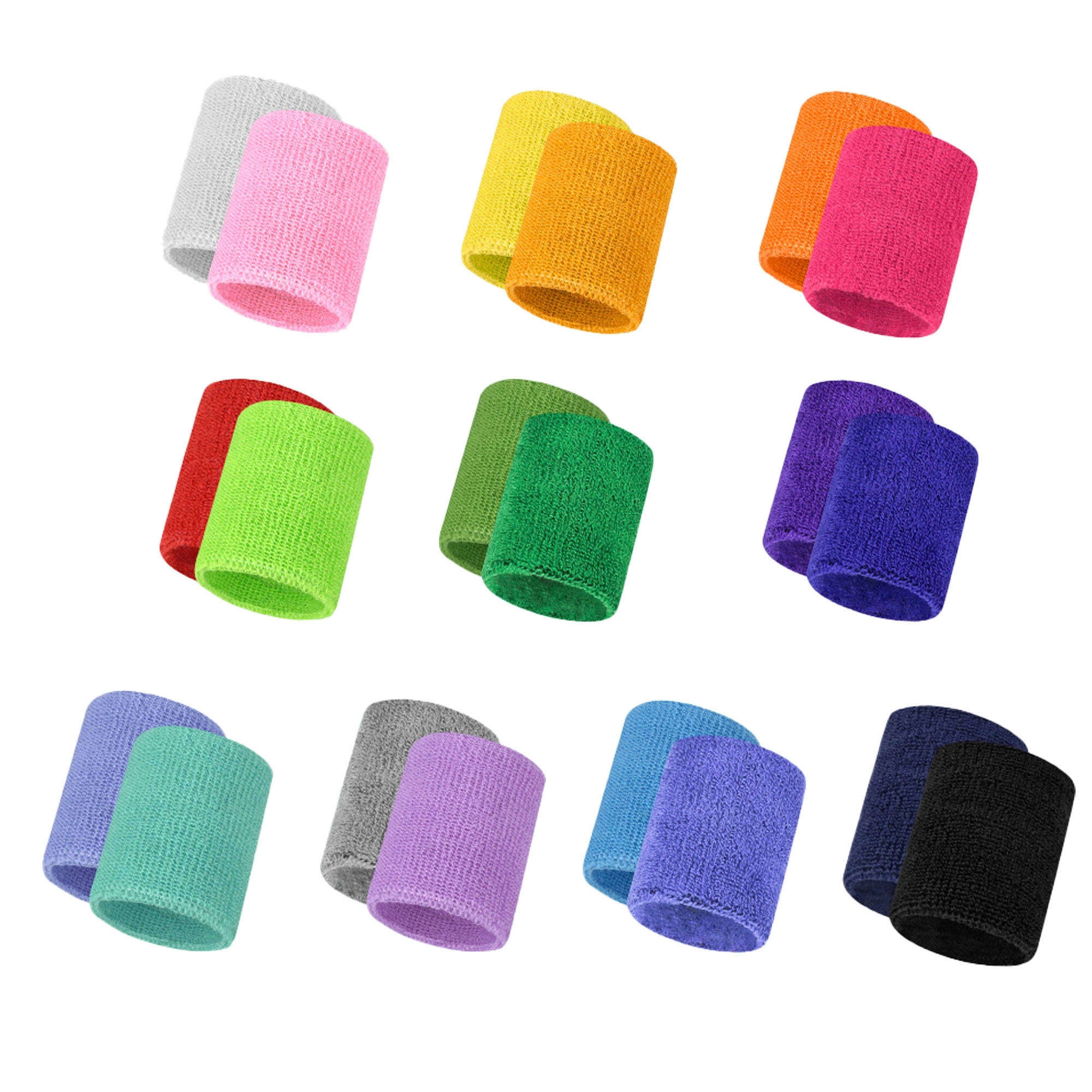 Cotton Unisex Sport Sweatband Wristband 13