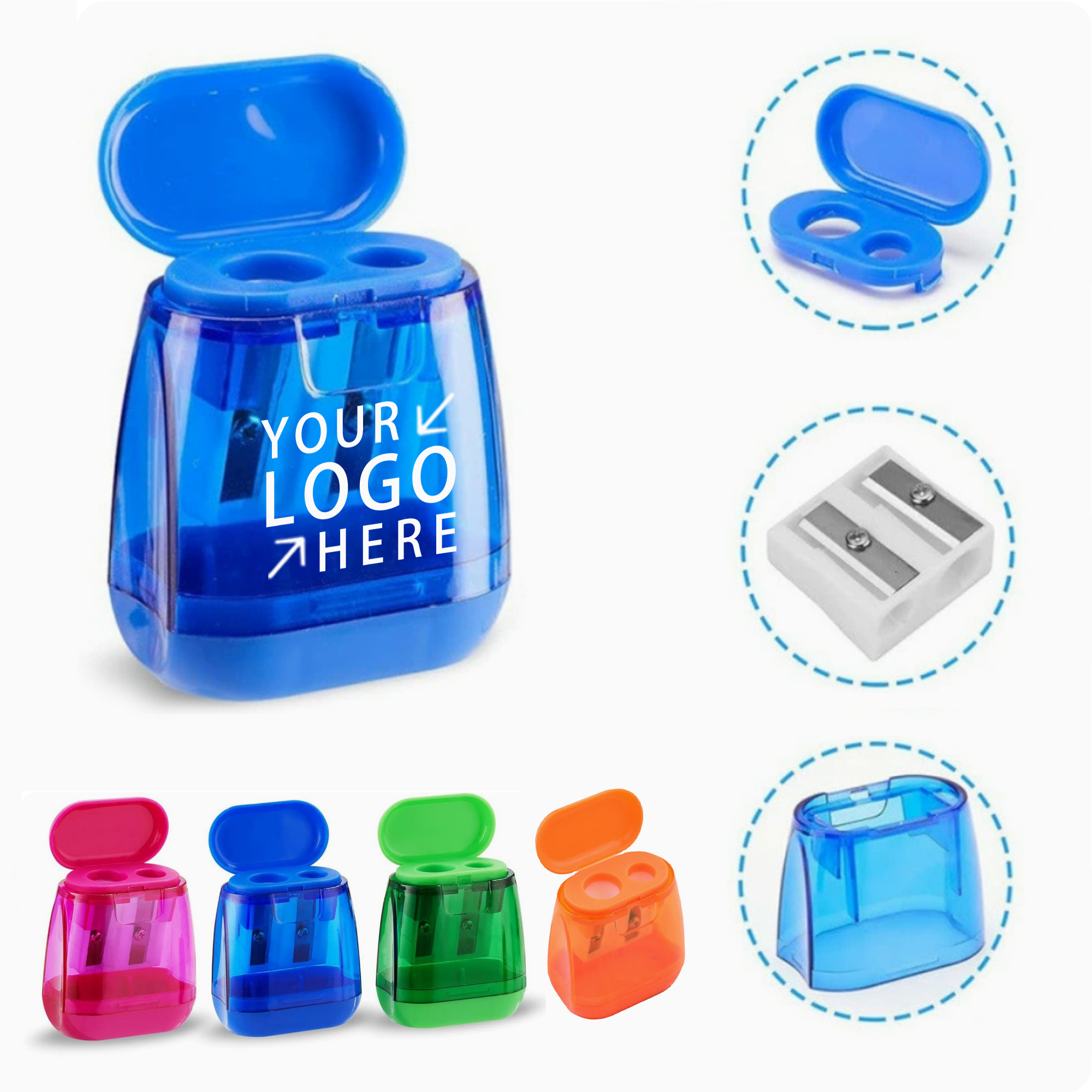 Manual Double Holes Pencil Sharpener 1