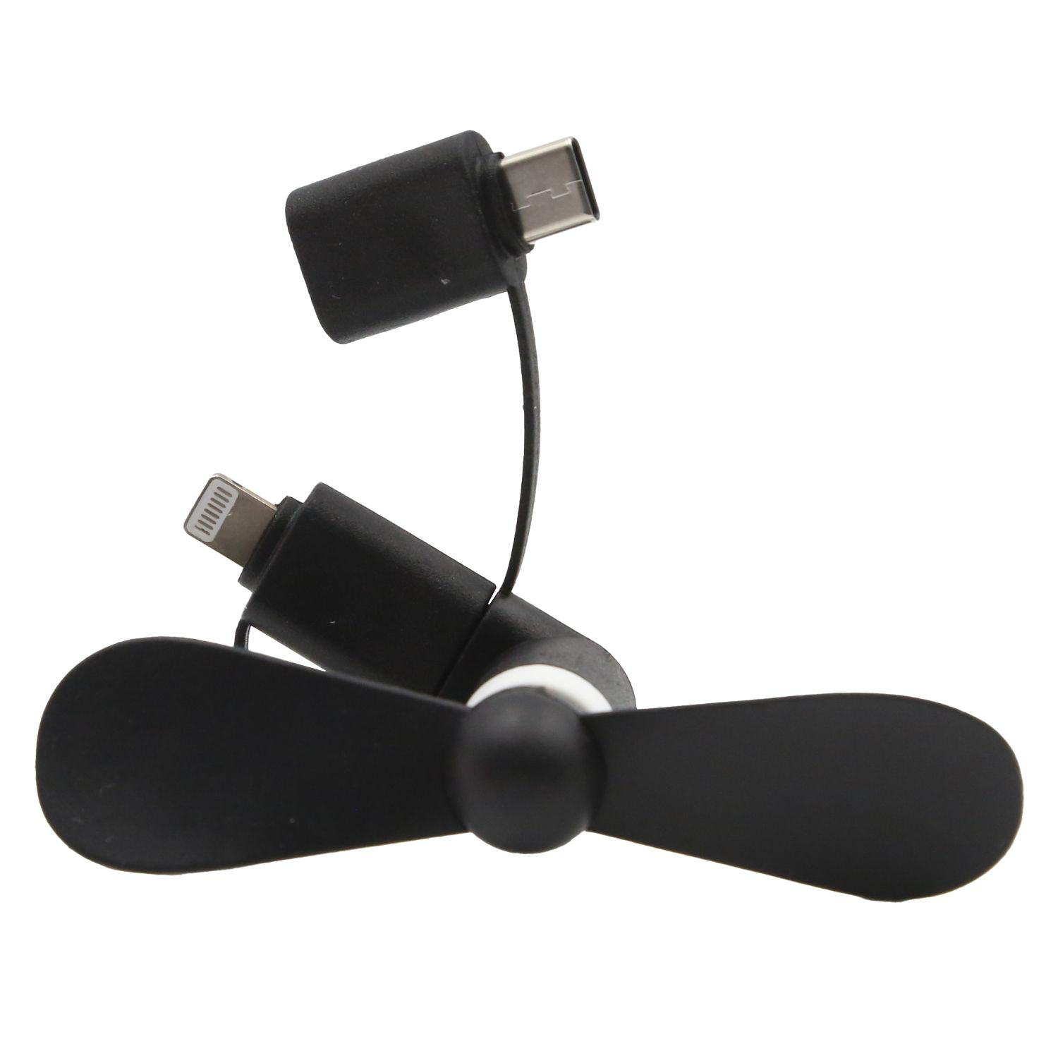 USB Mini fan with 3 in one connector with USB Type C 2