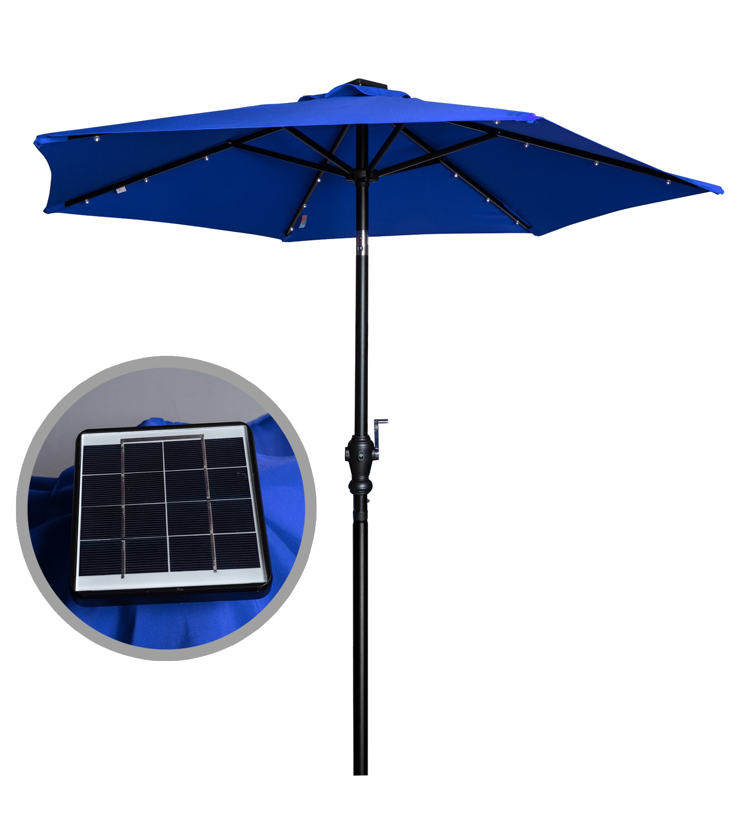 7' LED Market Umbrella 2