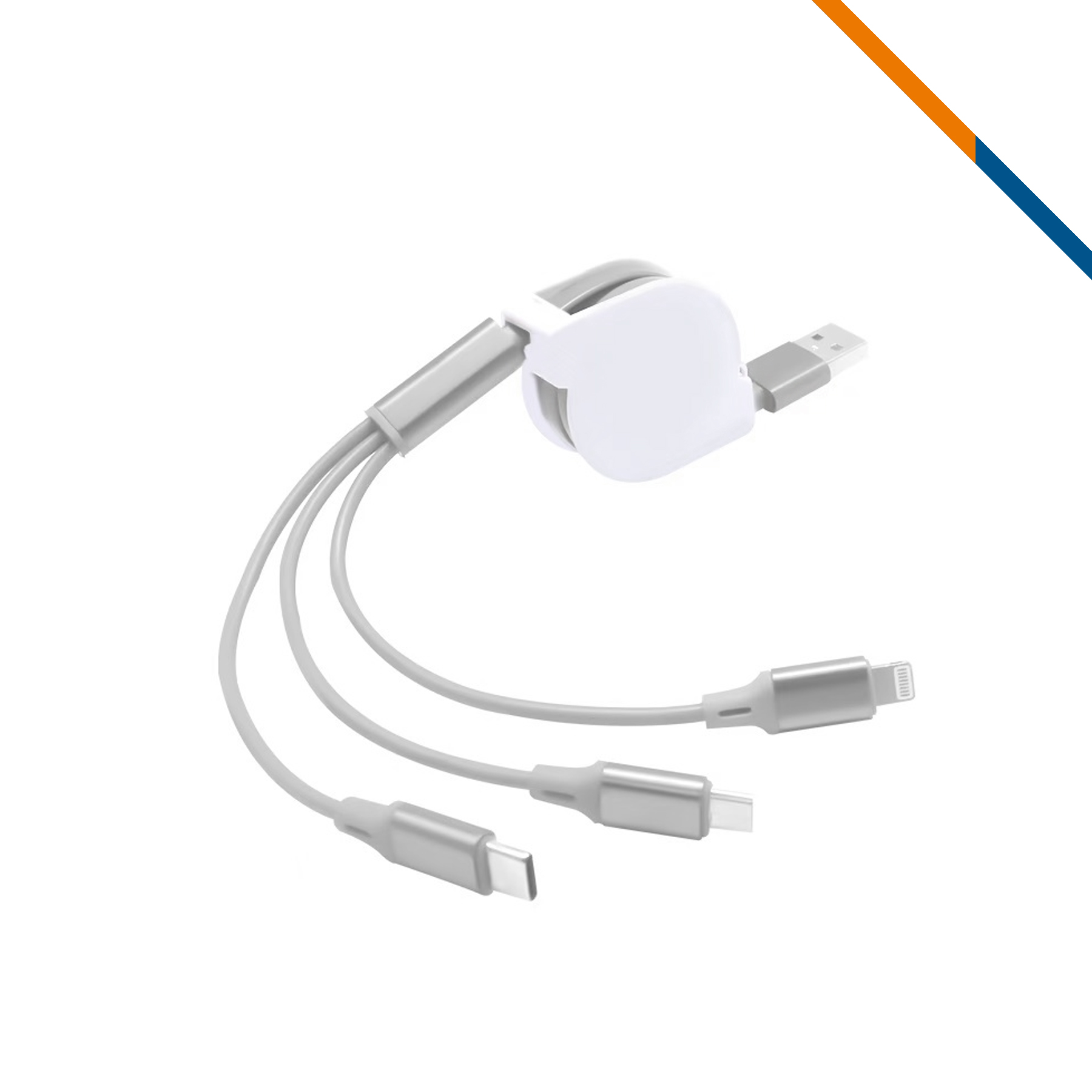 Cardinal 3in1 Retractable Fast Charging Cable 7
