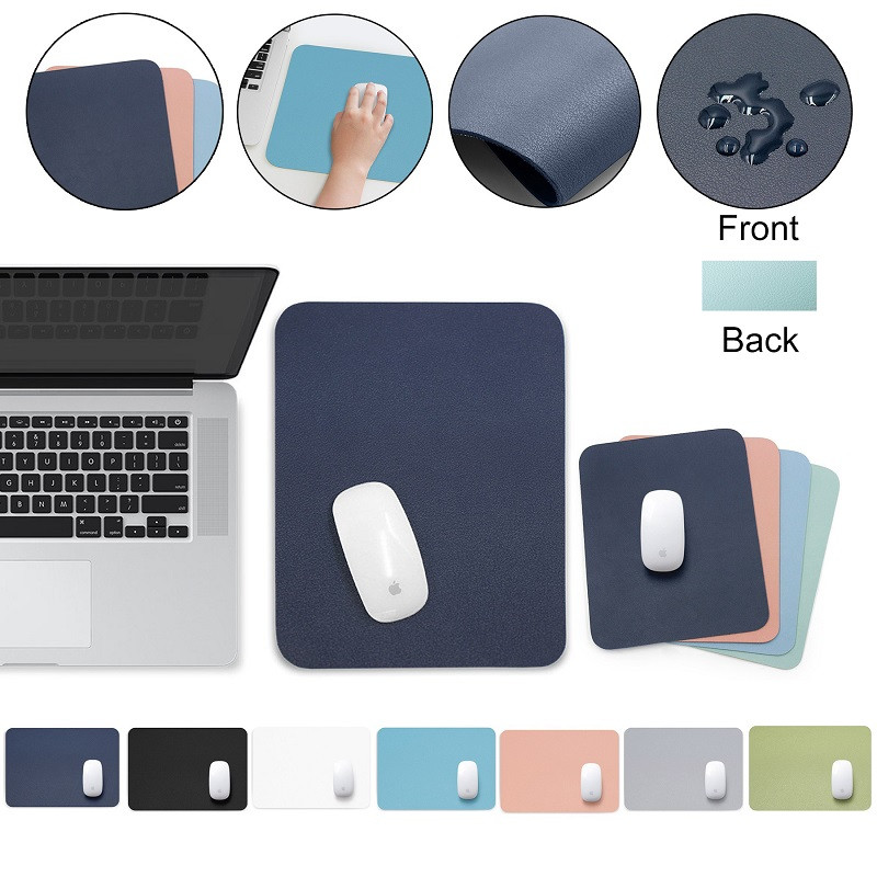 Dual Sides PU Leather Mouse Pad (15 3/4" W x 11 13/16" L) 2