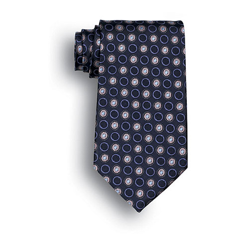 Discontinued - Navy Blue Ellison Bay Woven Silk Tie 2