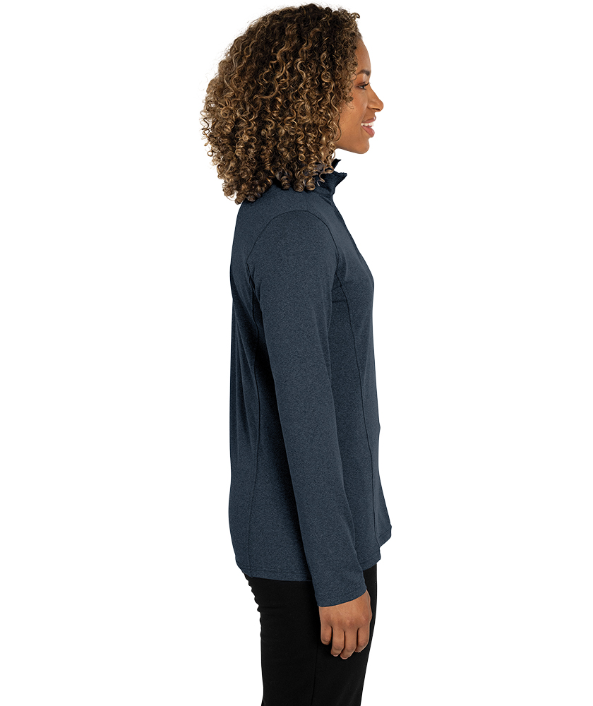 Women's Heathered Eco-Logic Stretch Quarter Zip 19