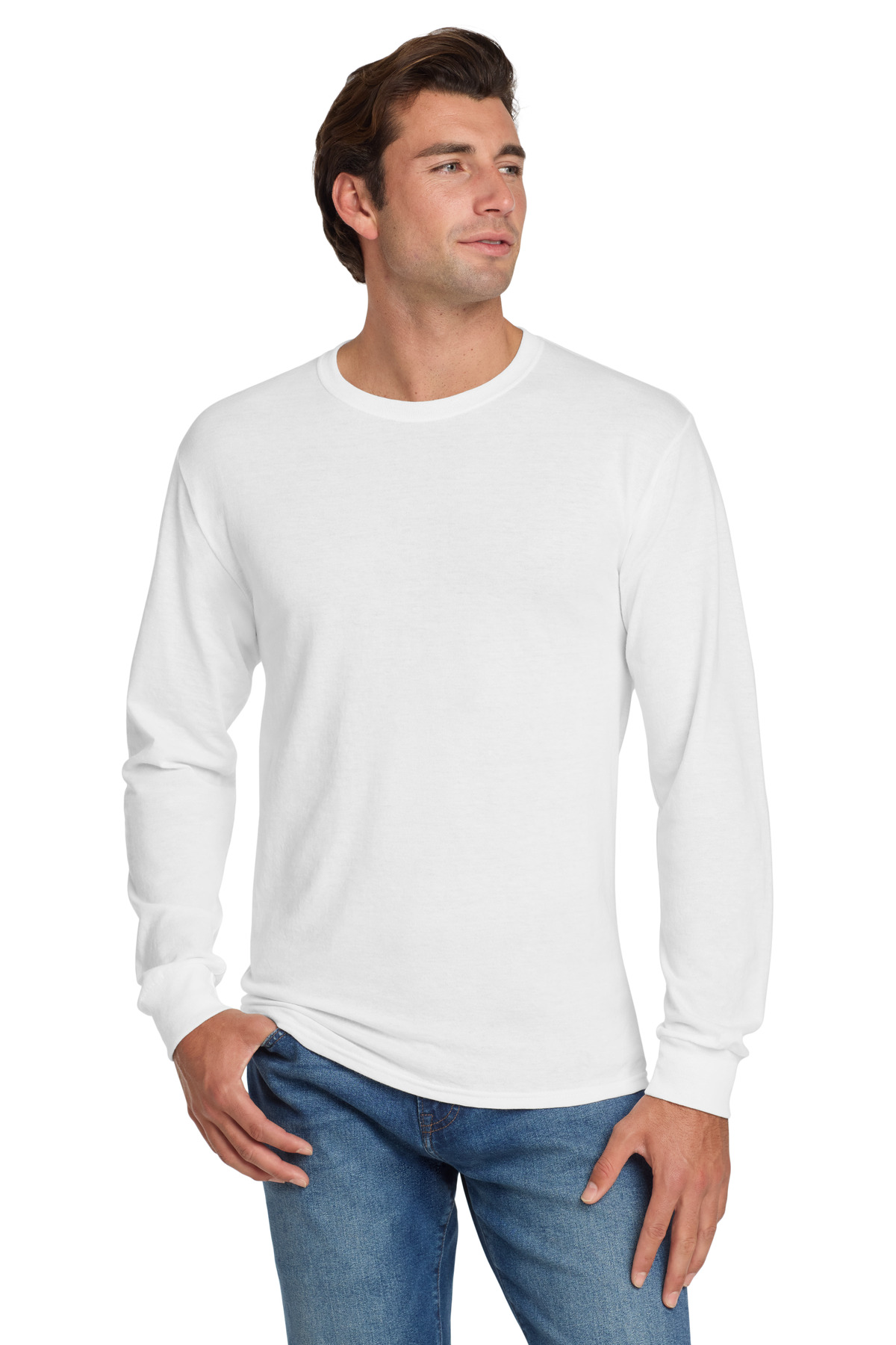 Jerzees - Dri-Power 50/50 Cotton/Poly Long Sleeve T-Shirt. 29LS 25