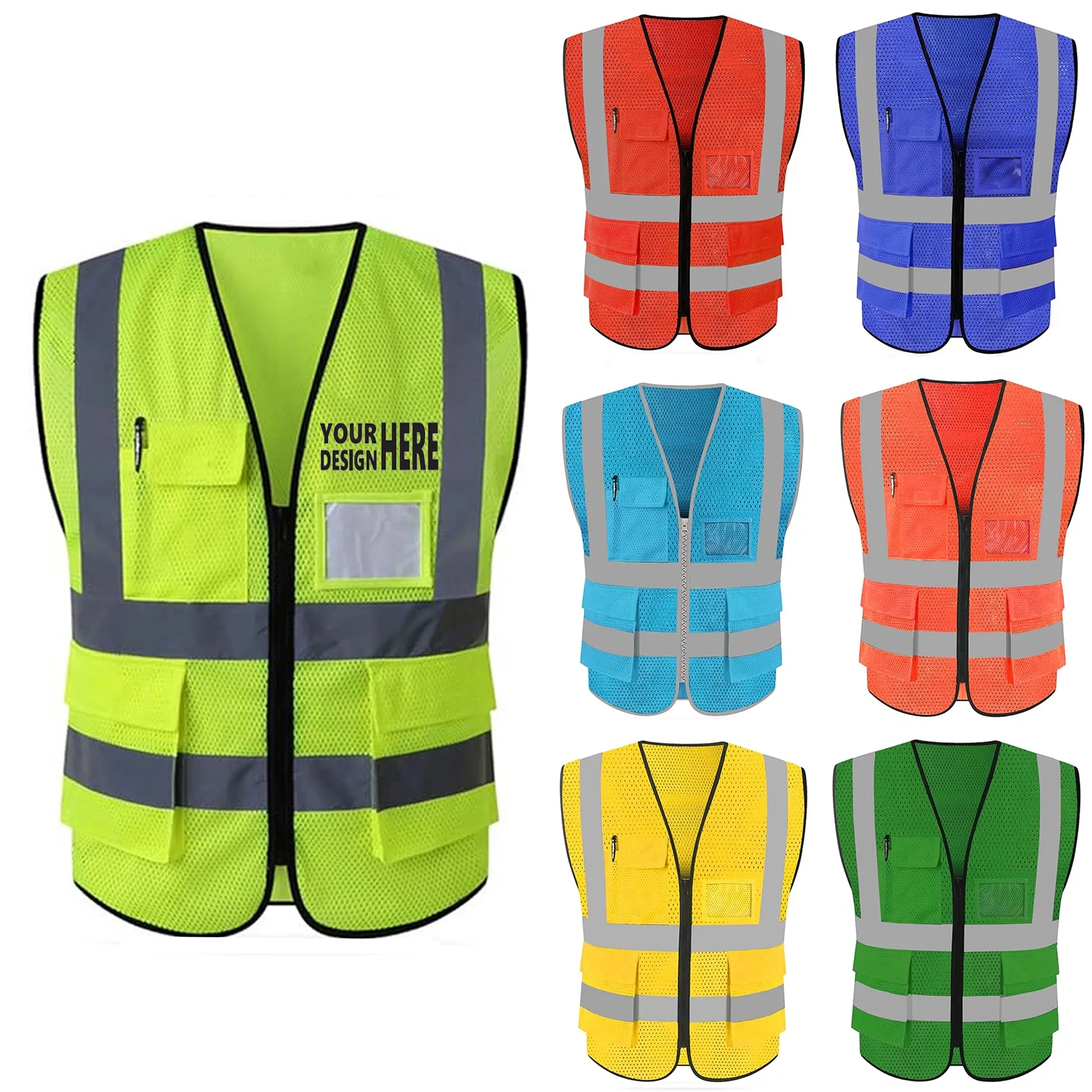 Safety Vest High Visibility Reflective 4