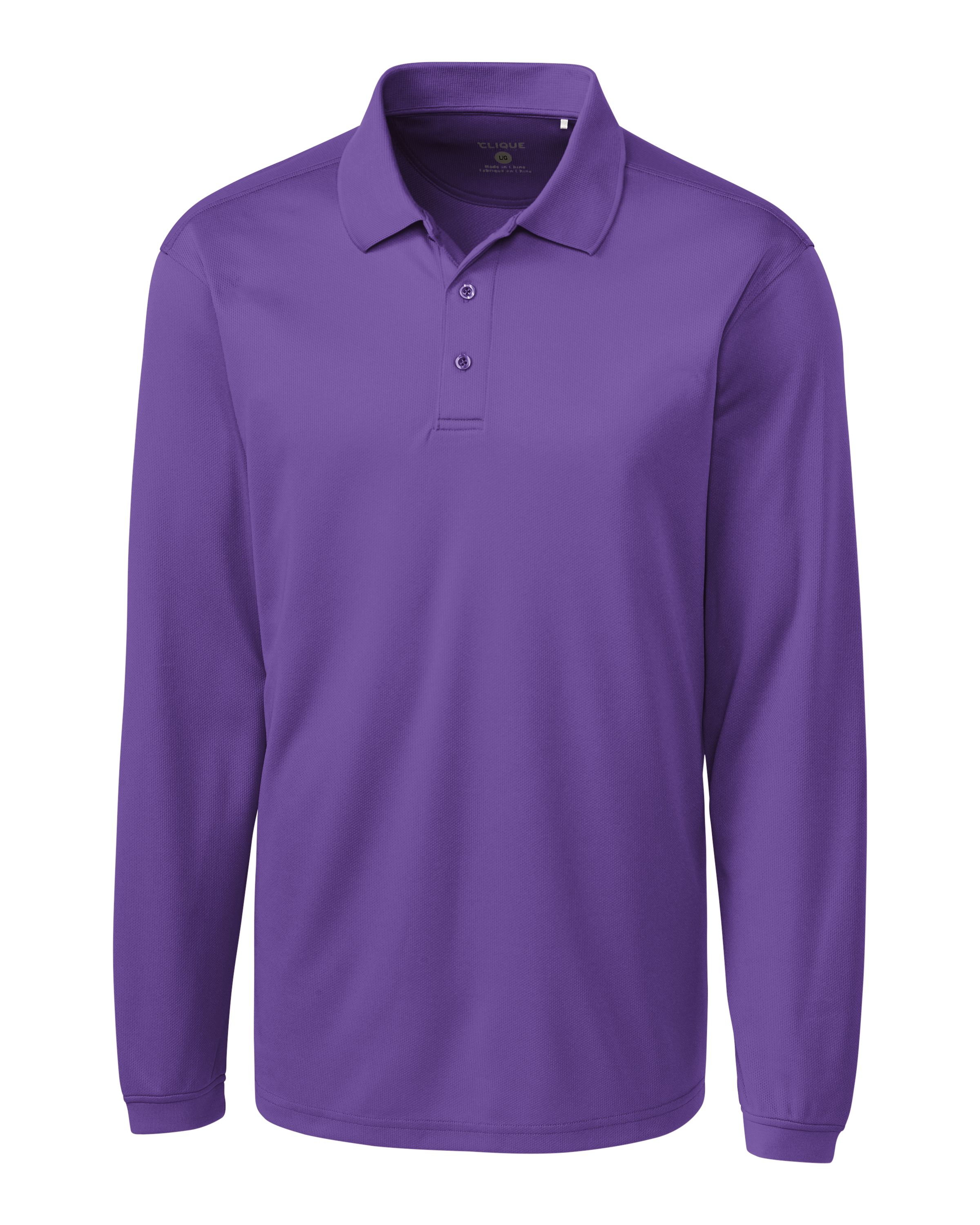 Clique Ice Pique Tech Mens Long Sleeve Polo 41