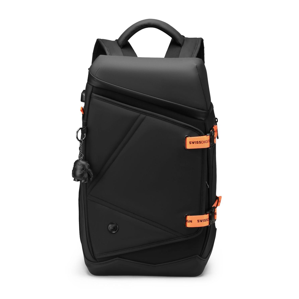 SwissDigital® SEON RFID USB Charging Port Waterproof Backpack