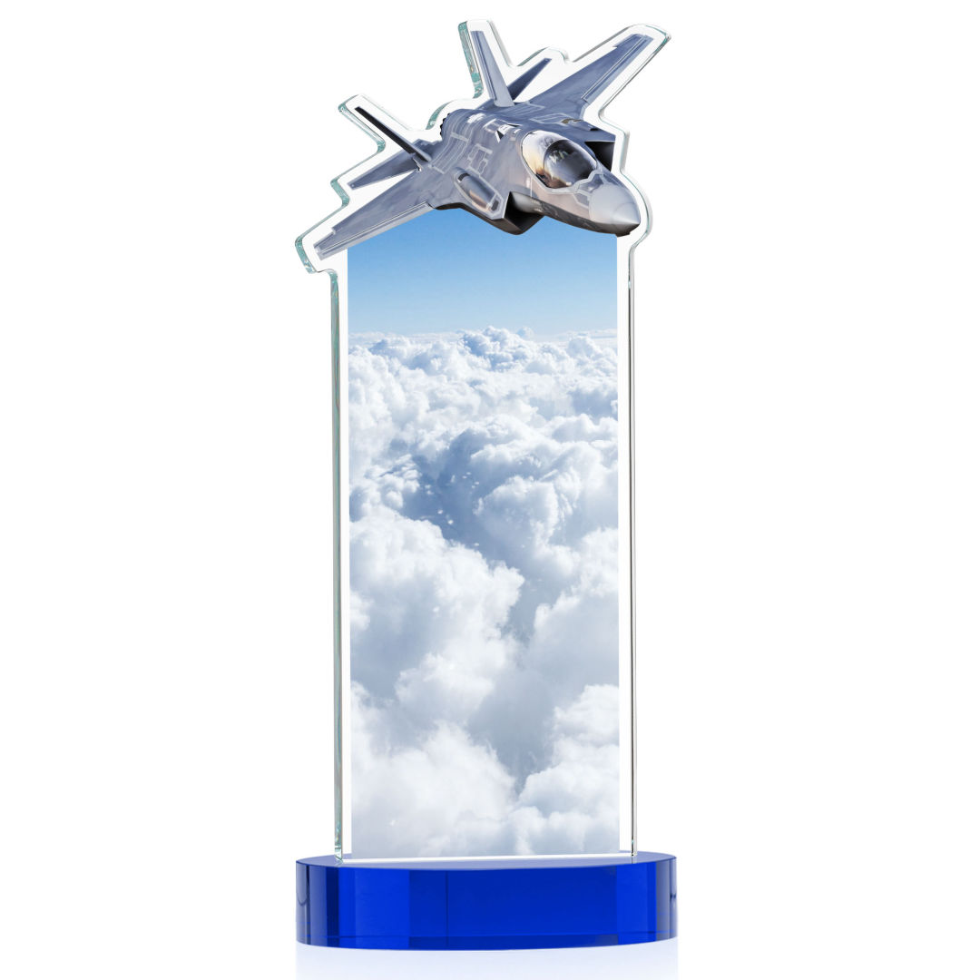 Top Gun VividPrint™ Award on Alberton Base - Blue 8