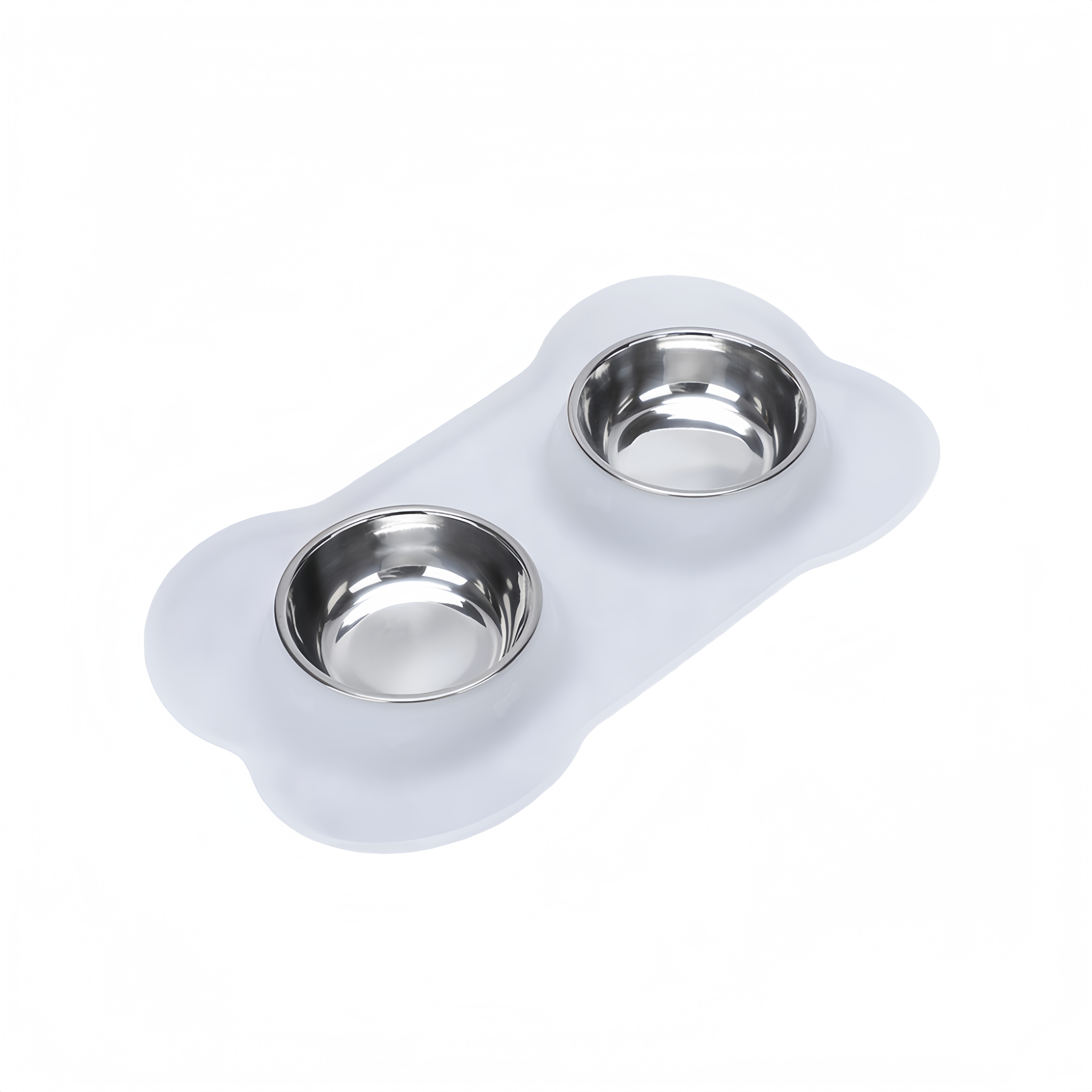 Water And Food Feeder Bowls With Silicone Mat 5