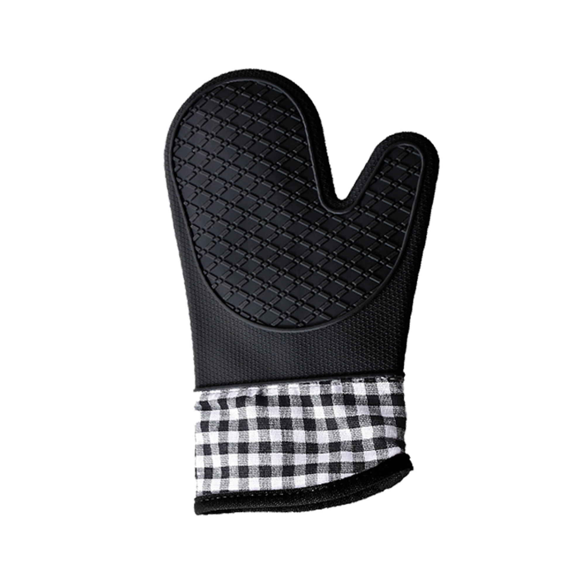 600Fahrenhe Silicone Oven Mitts Heat Resistant Non-Slip Grip 1