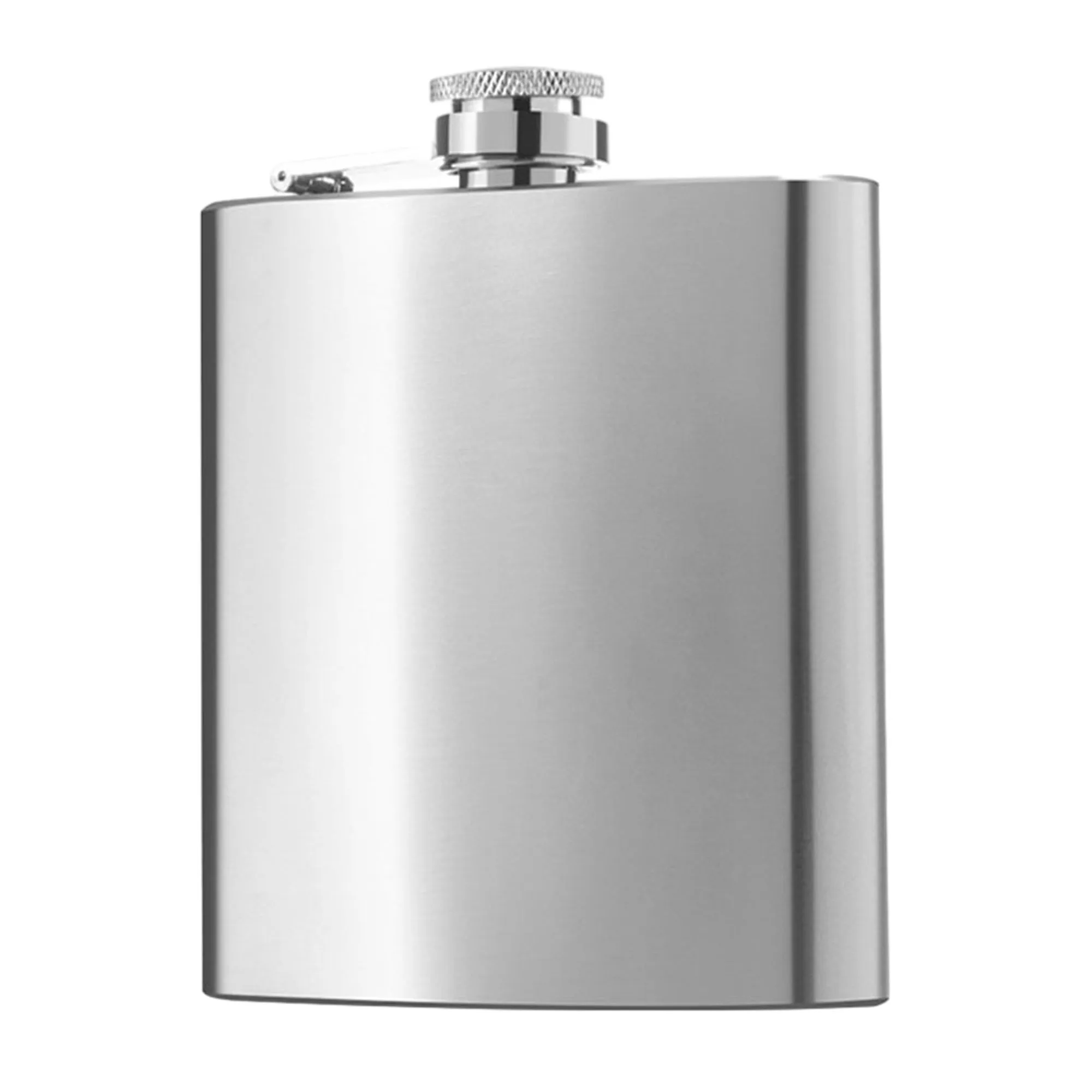 6oz Outdoor Stainless Steel Flat Wine Bottle, custom water bottle with logo imprint 6