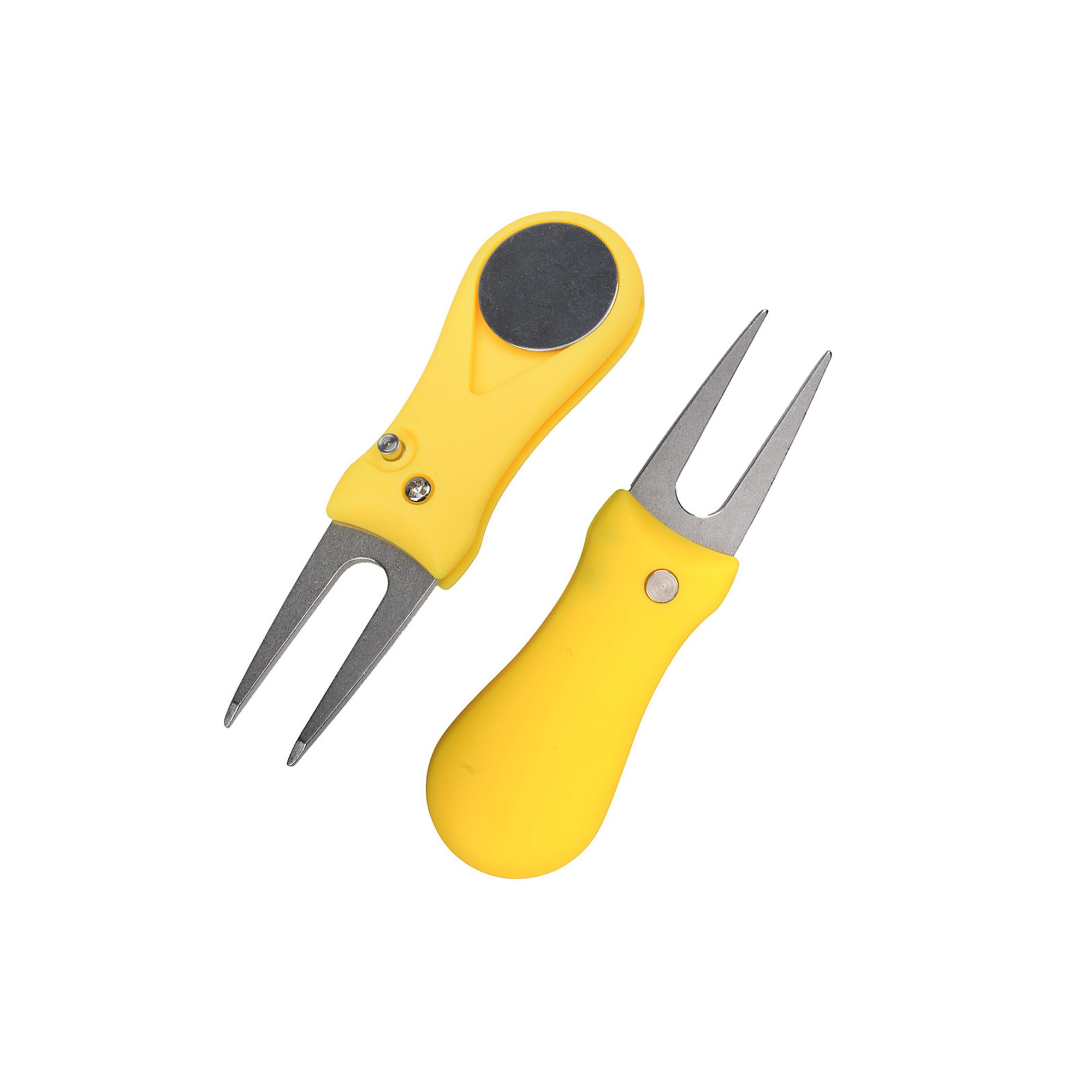 Foldable Golf Divot Tool With Magnetic Ball Marker 2.8" 2