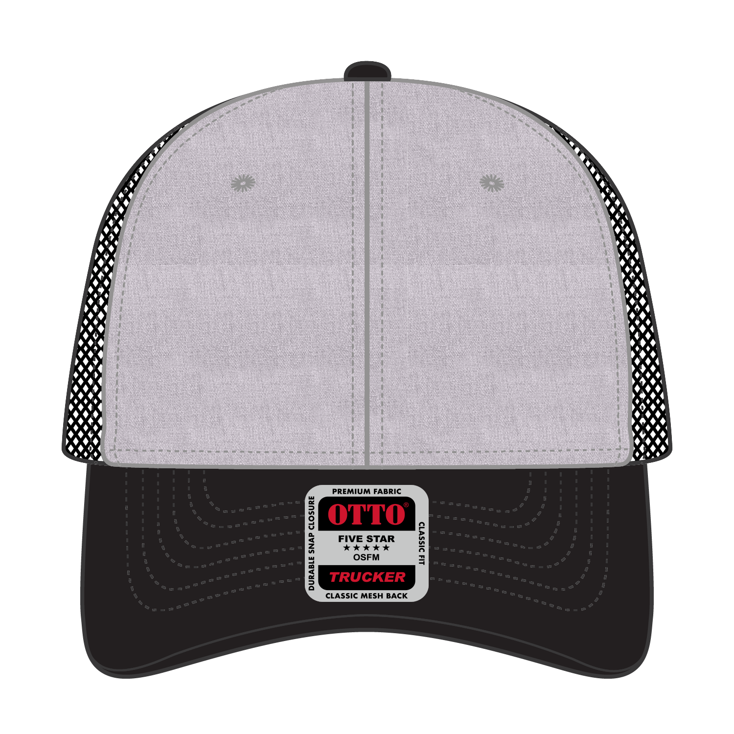 OTTO CAP® 6 Panel Low Profile Mesh Back Trucker Hat 22