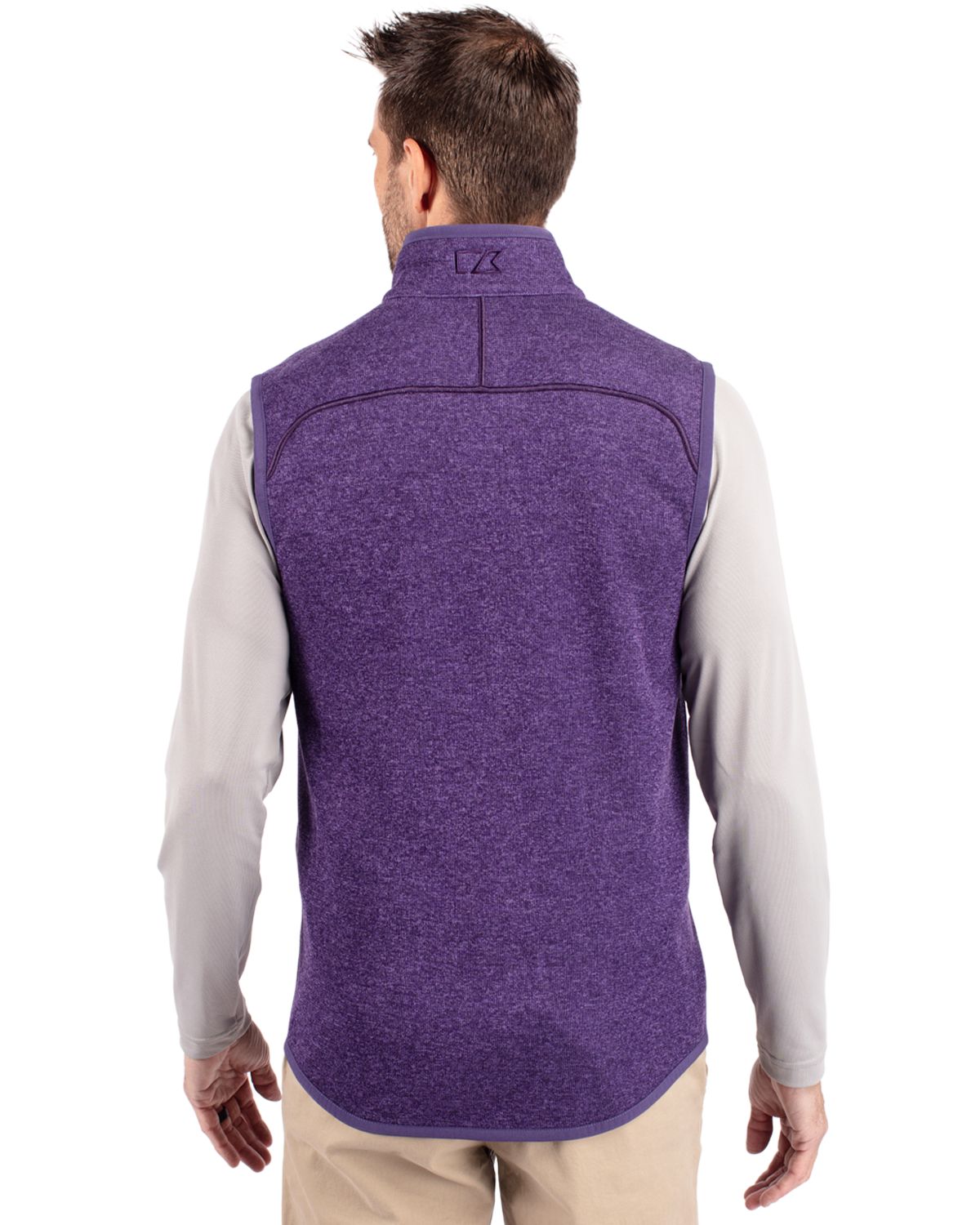 Cutter & Buck Mainsail Sweater-Knit Mens Full Zip Vest 49