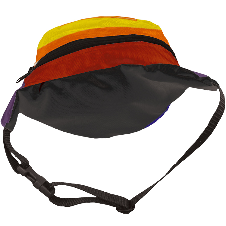 Fashion Full Color Black Panel Fanny Pack 21