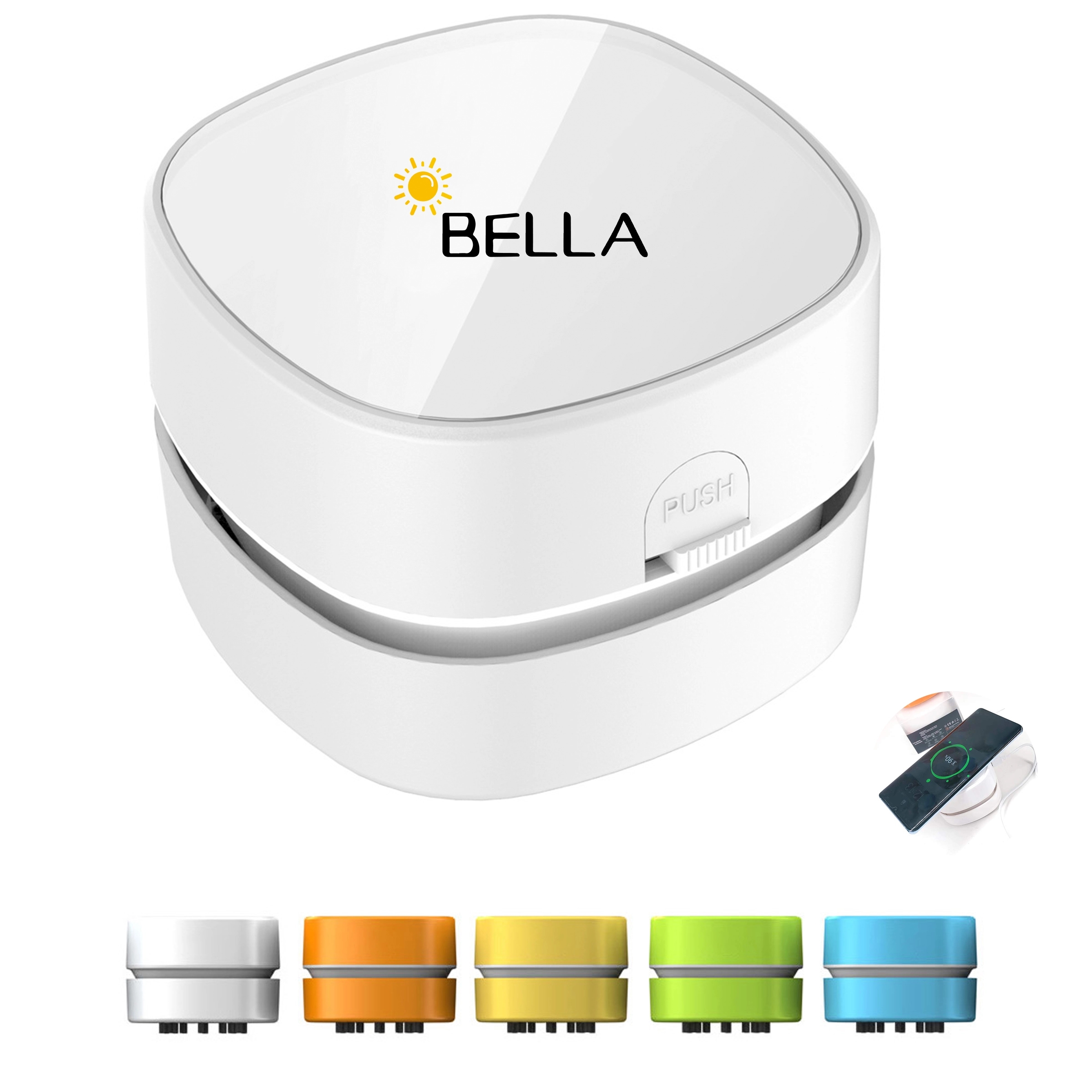 Desktop Vacuum Cleaner With Wireless Charger 2