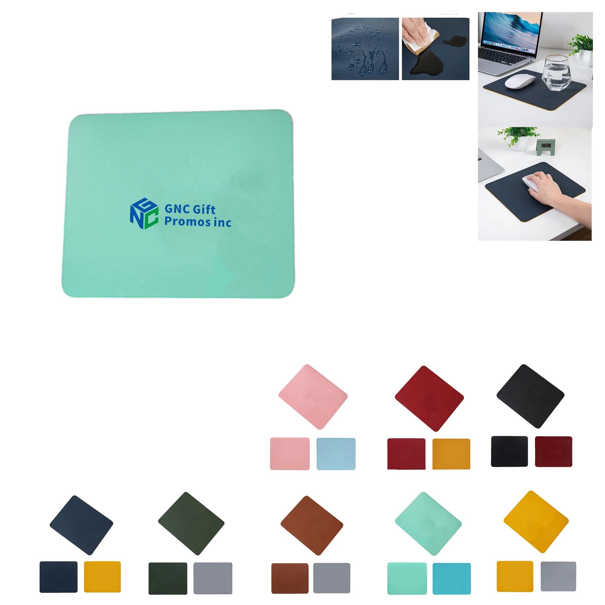Square Leather Mouse Pad 6