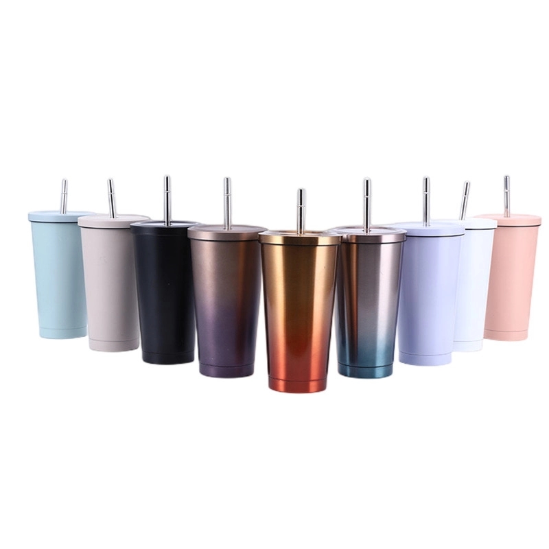 Insulated Tumbler with Straw Lid 4