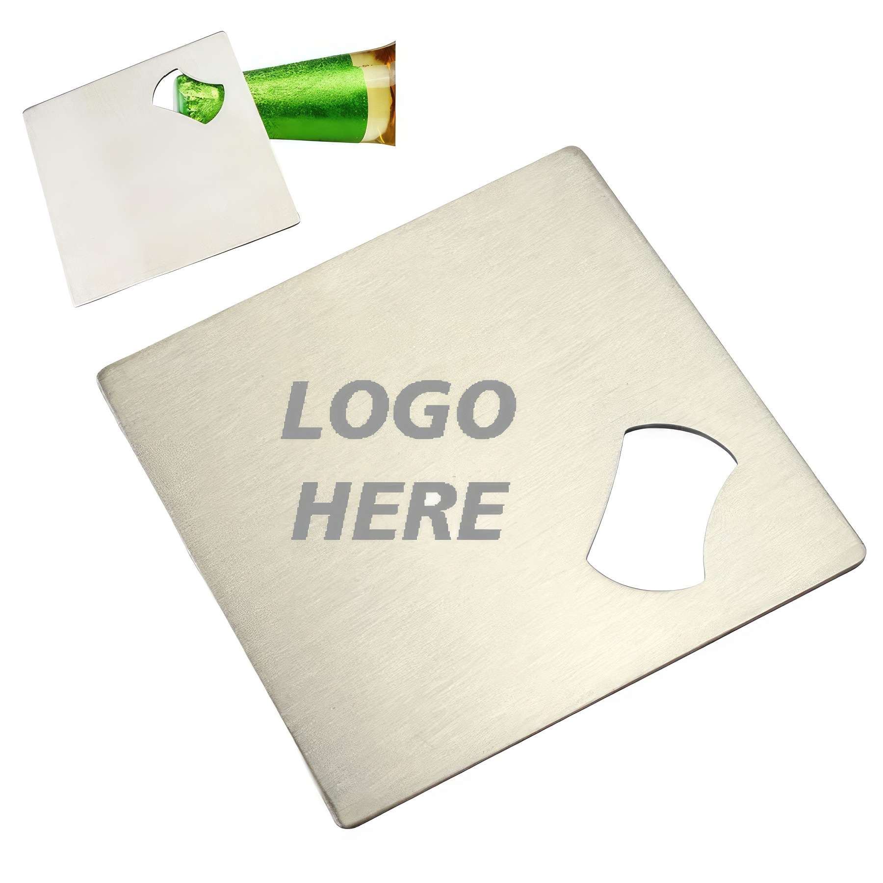 Custom Stainless Steel Square Bottle Opener 2