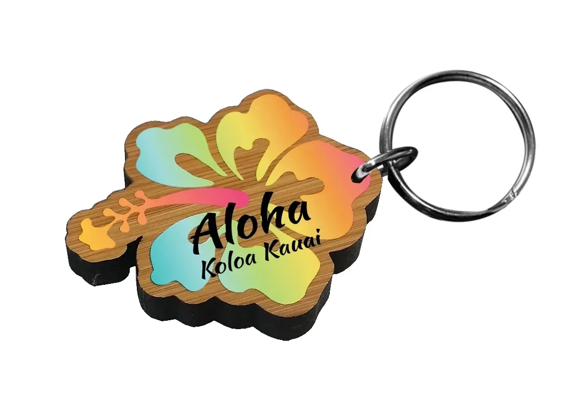 Ultra Vivid Bamboo Keychains 2