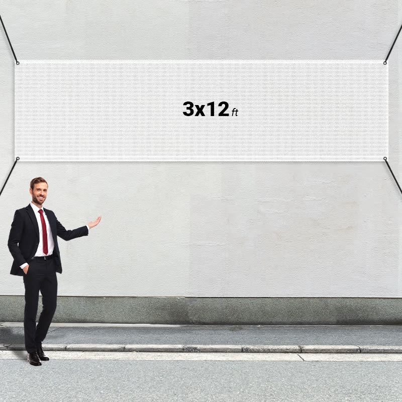 Custom 3' X 12' Mesh Banners 17