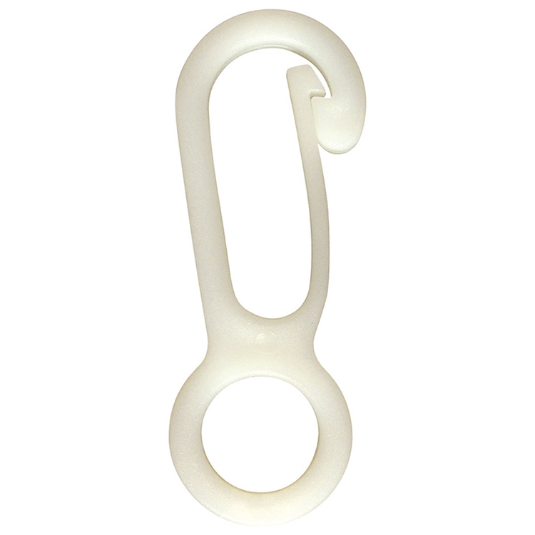 2 3/4" White Nylon Snap Hook 2