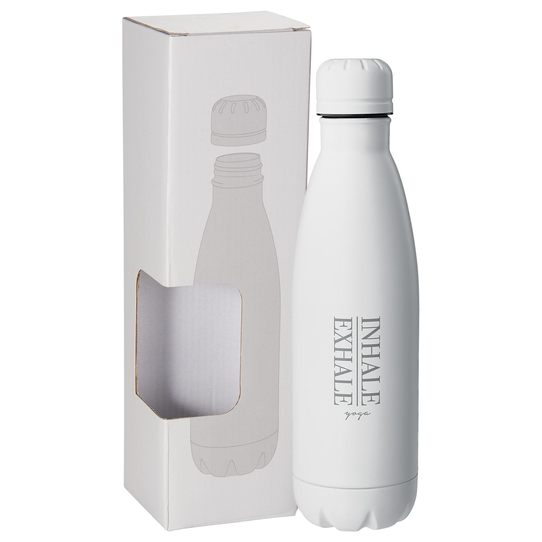Copper Vacuum Insulated Bottle 17oz w/ Window Box, custom water bottle with logo imprint 36